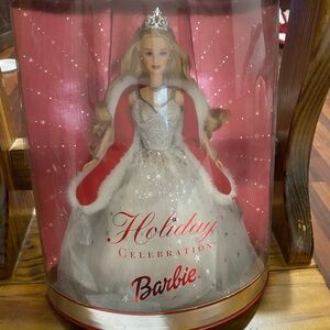 Barbie Holiday Celebration Doll with Silver Gown